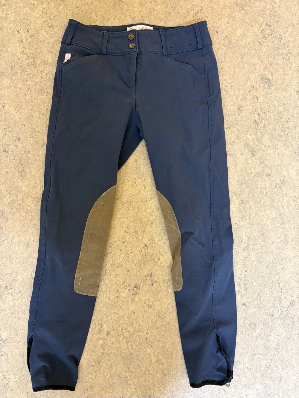 Tailored Sportsman Trophy Hunter Breeches Navy 26 Regular Low Rise Style